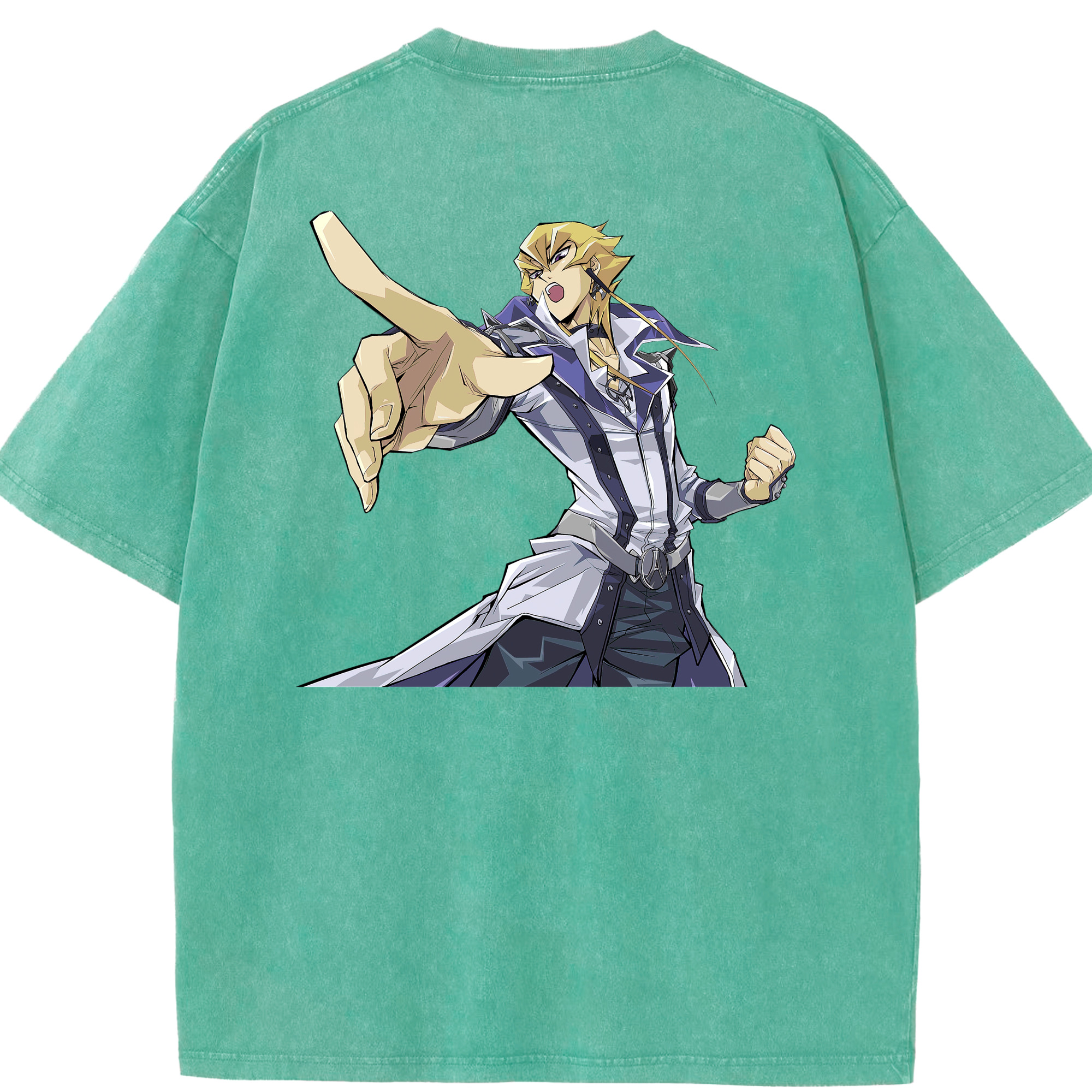 （画像用） 遊☆戯☆王 Yu-Gi-Oh! 綿100% ヴィンテージ風 半袖Tシャツ（背面プリント）